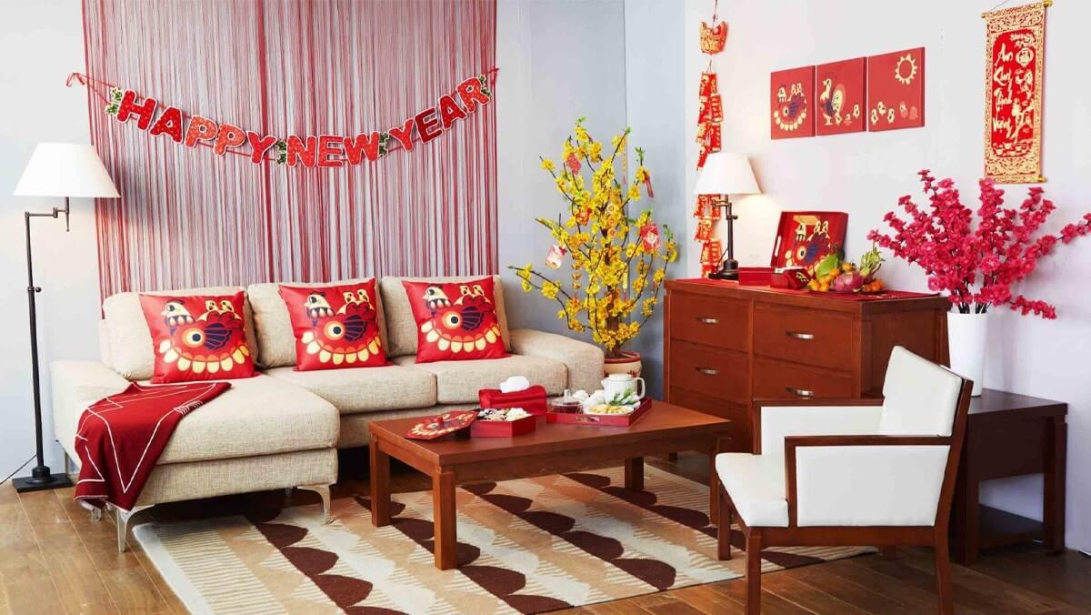 Trang trí nhà cửa đón Tết ấm cúng và đẹp mắt (Trang trí nhà cửa)