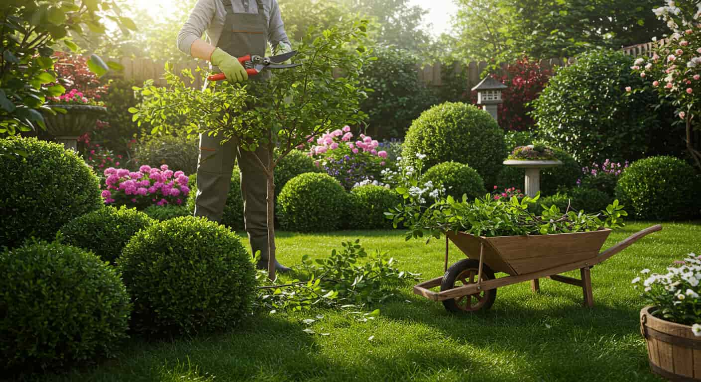 Cắt Tỉa Cây Cảnh và Cây Xanh trong Sân Vườn