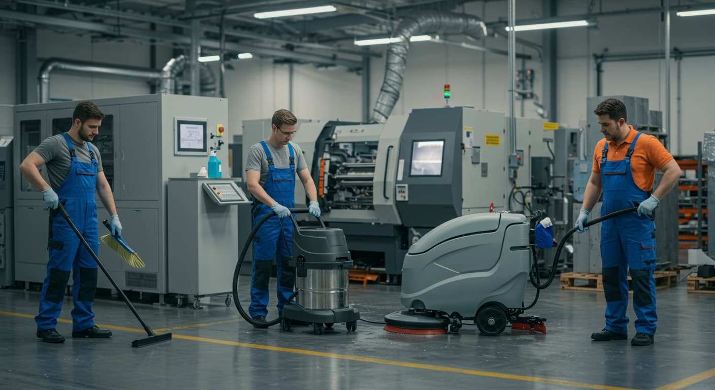 Các giải pháp vệ sinh công nghiệp nhà xưởng hiệu quả