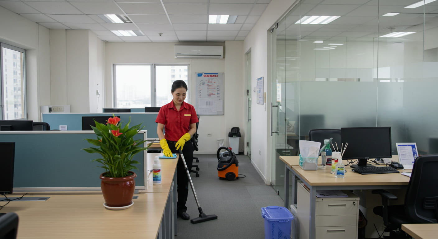 Bảo trì và duy trì không gian văn phòng sạch sẽ, thơm tho