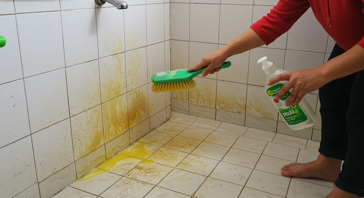 Hướng Dẫn Vệ Sinh Sàn Nhà Tắm, Gạch Ốp Lát Sạch Ố Vàng