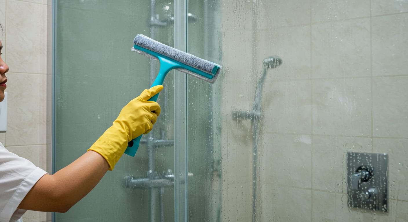 Cách Vệ Sinh Vách Kính Nhà Tắm Sạch Mờ, Không Tốn Sức
