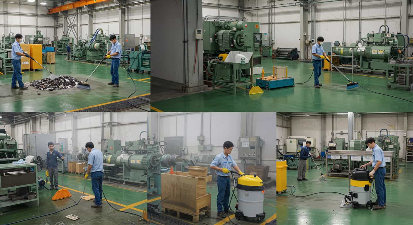Quy trình vệ sinh công nghiệp chi tiết từng bước: từ chuẩn bị đến hoàn thiện